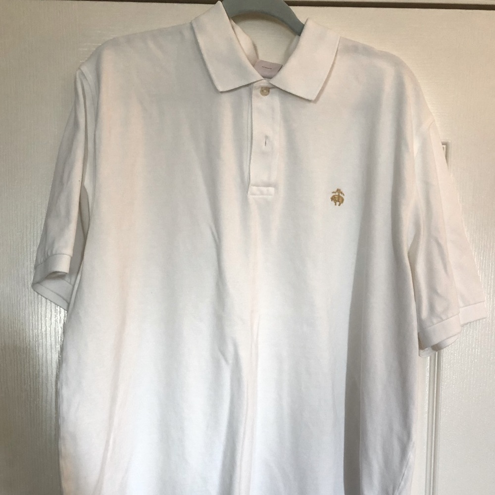 Brooks Brothers white polo classic fit